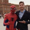 giuseppe e spiderman a roma